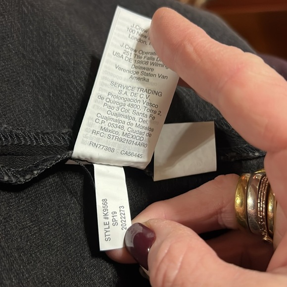 Madewell NWT Rigid Denim A-Line Skirt in Black Size 28 - Picture 12 of 13